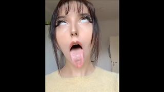 best of Sloppy deepthroat fetish tongue