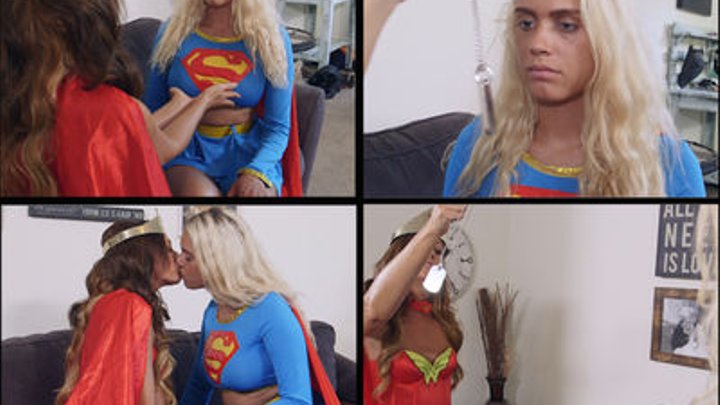 Preview superheroine drained defeated tickled tickling