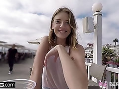 Pocky reccomend tattooed teen gives public blowjob