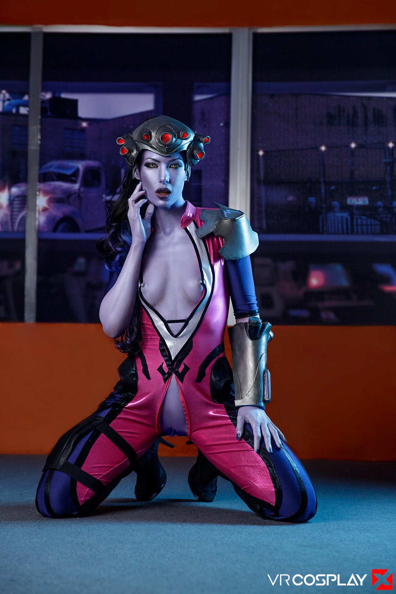 best of Threesome with cfnm widowmaker cosplay