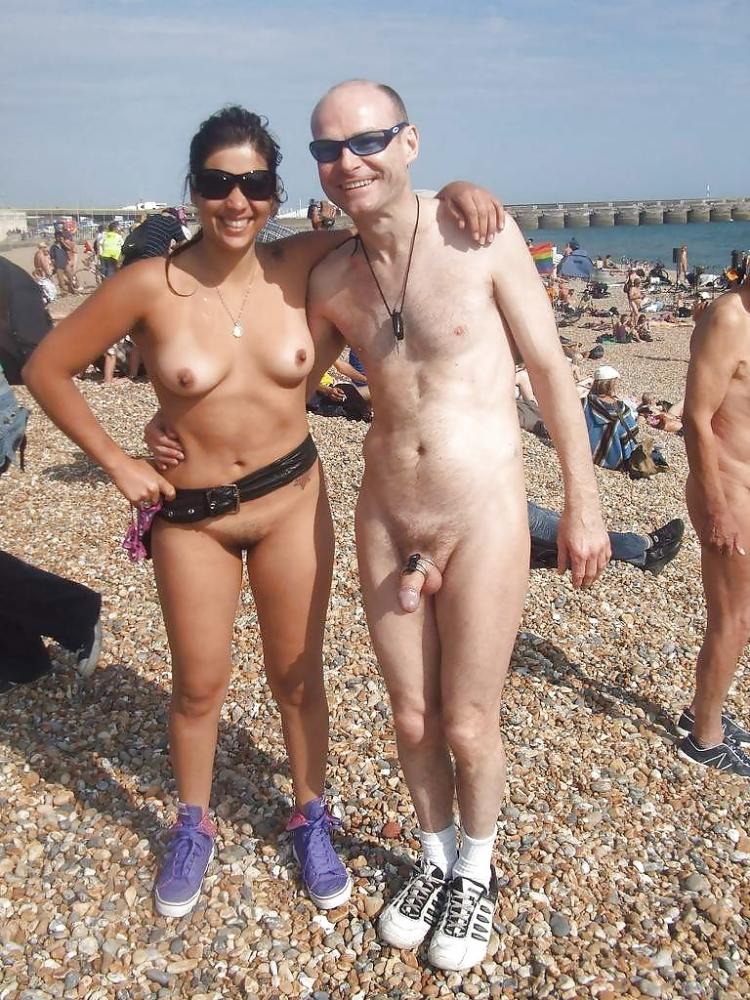 Nudist couple fatty
