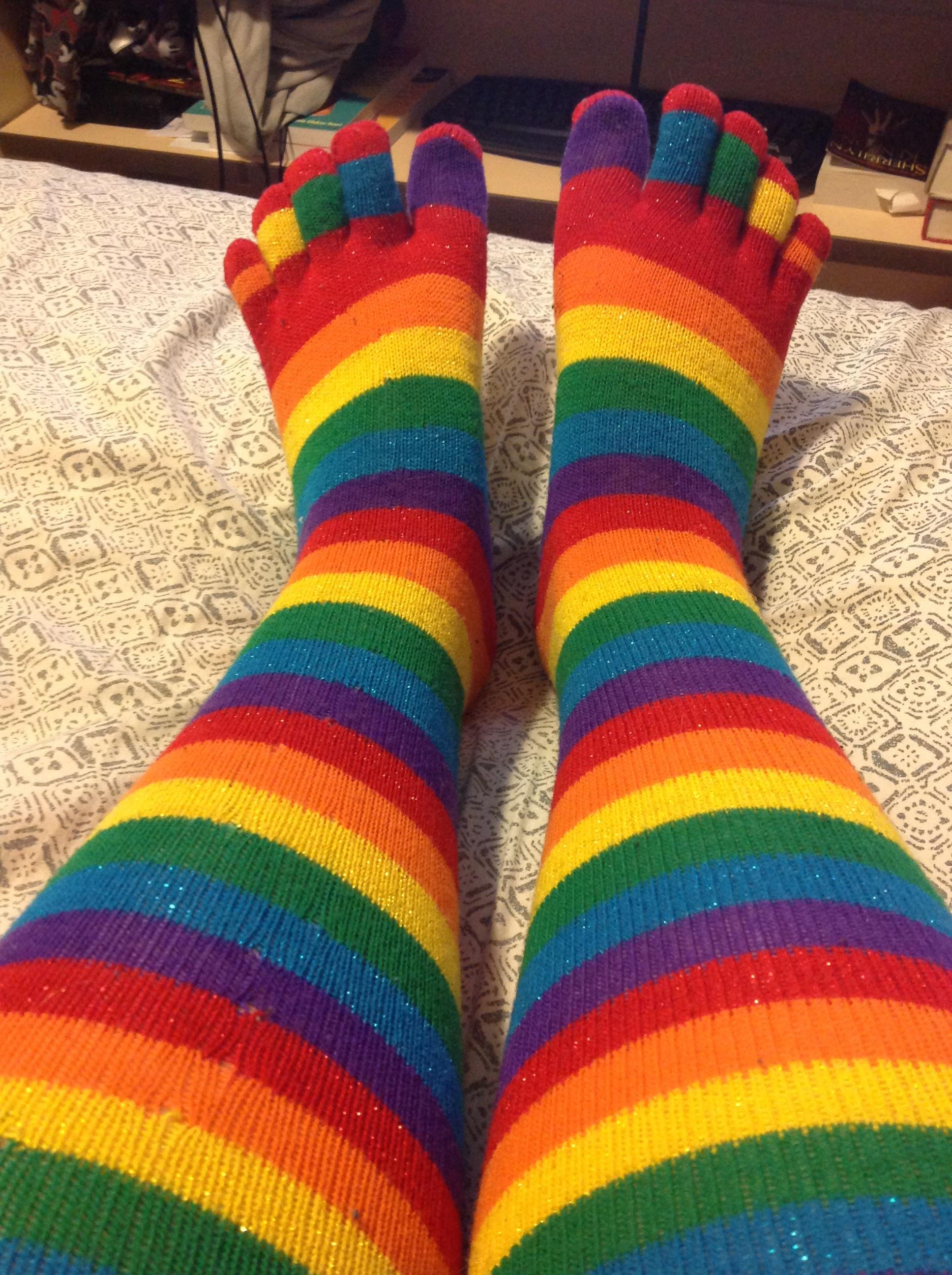 best of Footjob rainbow toes